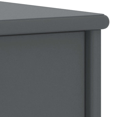 vidaXL Bedside Cabinet Dark Grey 35x30x40 cm Solid Pinewood