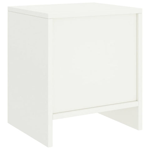 vidaXL Bedside Cabinet White 35x30x40 cm Solid Pinewood