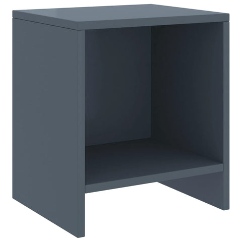 vidaXL Bedside Cabinet Light Grey 35x30x40 cm Solid Pinewood