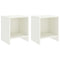 vidaXL Bedside Cabinets 2 pcs White 35x30x40 cm Solid Pinewood