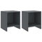 vidaXL Bedside Cabinets 2 pcs Dark Grey 35x30x40 cm Solid Pinewood