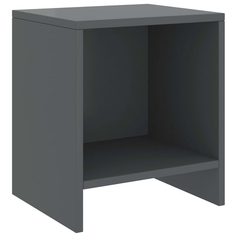vidaXL Bedside Cabinets 2 pcs Dark Grey 35x30x40 cm Solid Pinewood
