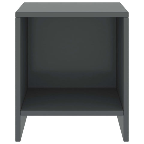vidaXL Bedside Cabinets 2 pcs Dark Grey 35x30x40 cm Solid Pinewood