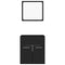 vidaXL 2 Piece Bathroom Furniture Set Black Engineered Wood