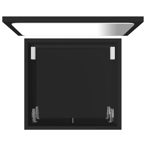 vidaXL 2 Piece Bathroom Furniture Set Black Engineered Wood