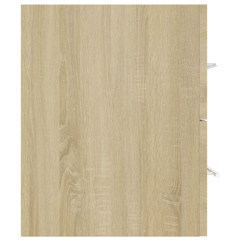 vidaXL 2 Piece Bathroom Furniture Set Sonoma Oak Engineered Wood