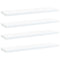 vidaXL Bookshelf Boards 4 pcs White 40x10x1.5 cm Engineered Wood