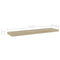 vidaXL Bookshelf Boards 4 pcs Sonoma Oak 40x10x1.5 cm Engineered Wood