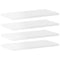 vidaXL Bookshelf Boards 4 pcs High Gloss White 40x20x1.5 cm Engineered Wood