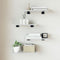 vidaXL Bookshelf Boards 4 pcs High Gloss White 40x20x1.5 cm Engineered Wood