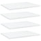 vidaXL Bookshelf Boards 4 pcs White 40x30x1.5 cm Engineered Wood