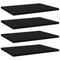 vidaXL Bookshelf Boards 4 pcs Black 40x30x1.5 cm Engineered Wood