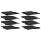 vidaXL Bookshelf Boards 8 pcs High Gloss Black 40x50x1.5 cm Engineered Wood
