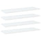 vidaXL Bookshelf Boards 4 pcs White 60x20x1.5 cm Engineered Wood