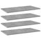 vidaXL Bookshelf Boards 4 pcs Concrete Grey 60x30x1.5 cm Engineered Wood