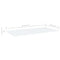 vidaXL Bookshelf Boards 4 pcs White 80x20x1.5 cm Engineered Wood
