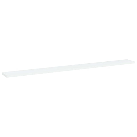 vidaXL Bookshelf Boards 4 pcs White 100x10x1.5 cm Engineered Wood