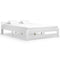 vidaXL Bed Frame without Mattress White Solid Pine Wood 140x200 cm