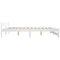 vidaXL Bed Frame without Mattress White Solid Pine Wood 140x200 cm