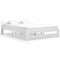 vidaXL Bed Frame without Mattress White Solid Pine Wood 180x200 cm Super King