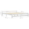 vidaXL Bed Frame without Mattress White Solid Pine Wood 200x200 cm