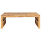 vidaXL Coffee Table Erosion Solid Teak Wood 110x35x38 cm