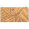 vidaXL Coffee Table Erosion Solid Teak Wood 110x35x38 cm