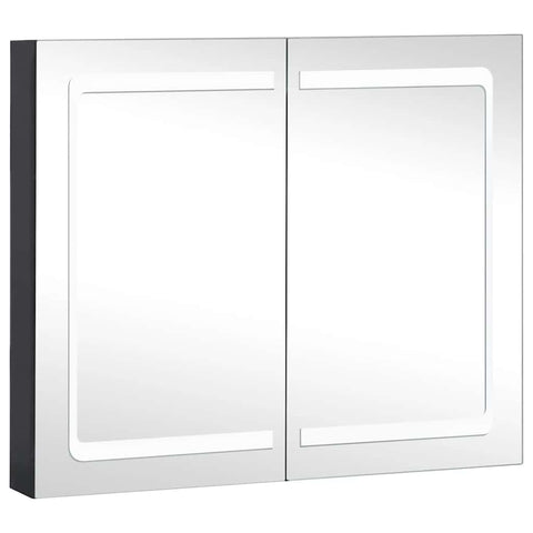 vidaXL LED Bathroom Mirror Cabinet 80x12.2x68 cm