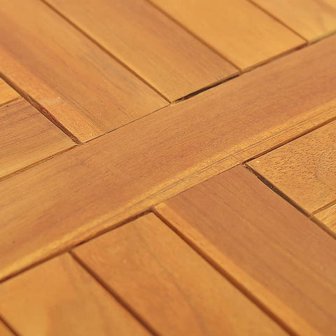 vidaXL Table Top Solid Teak Wood Round 2.5 cm 50 cm