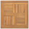 vidaXL Square Table Top 40x40x2.5 cm Solid Wood Teak