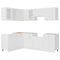 vidaXL 11 Piece Kitchen Cabinet Set Lyon White Engineered Wood