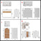 vidaXL 11 Piece Kitchen Cabinet Set Lyon White Engineered Wood