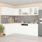 vidaXL 11 Piece Kitchen Cabinet Set Lyon White Engineered Wood