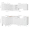 vidaXL 11 Piece Kitchen Cabinet Set White Engineered Wood