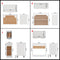 vidaXL 11 Piece Kitchen Cabinet Set White Engineered Wood
