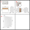 vidaXL 11 Piece Kitchen Cabinet Set White Engineered Wood