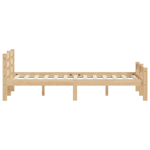 vidaXL Bed Frame without Mattress Solid Pinewood 140x200 cm
