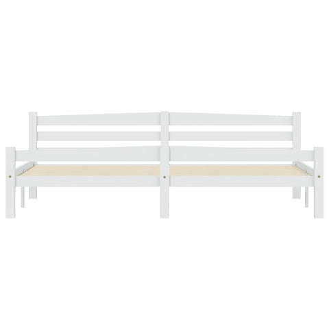 vidaXL Bed Frame without Mattress White Solid Pinewood 200x200 cm