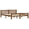 vidaXL Bed Frame without Mattress Honey Brown Solid Pinewood 160x200 cm