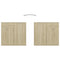 vidaXL Sideboard Sonoma Oak 80x36x75 cm Engineered Wood