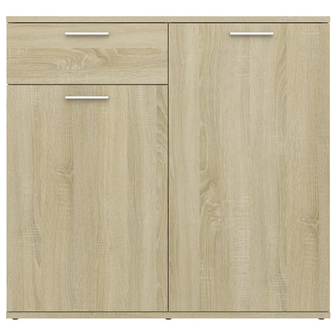vidaXL Sideboard Sonoma Oak 80x36x75 cm Engineered Wood