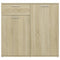 vidaXL Sideboard Sonoma Oak 80x36x75 cm Engineered Wood
