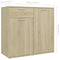 vidaXL Sideboard Sonoma Oak 80x36x75 cm Engineered Wood