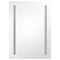 vidaXL LED Bathroom Mirror Cabinet Oak 50x13x70 cm