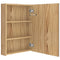 vidaXL LED Bathroom Mirror Cabinet Oak 50x13x70 cm