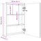vidaXL LED Bathroom Mirror Cabinet Oak 50x13x70 cm