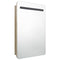 vidaXL LED Bathroom Mirror Cabinet Oak 60x11x80 cm