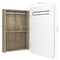 vidaXL LED Bathroom Mirror Cabinet White and Oak 60x11x80 cm