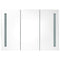 vidaXL LED Bathroom Mirror Cabinet 89x14x62 cm Grey