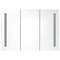vidaXL LED Bathroom Mirror Cabinet 89x14x62 cm White and Oak